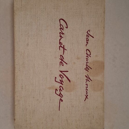 Carnet de Voyage book used, limited numbered edition 1954 by Jean-Charles Moreux