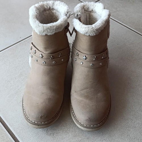 Mayoral beige ankle boots size 28 used