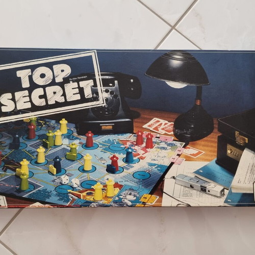 Top Secret board game used, vintage spy strategy by Alex Randolph