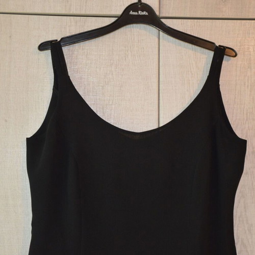 Crepe evening top "Lola" like new, black, sizes L and XL