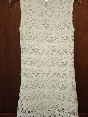 Summer dress size S like new, white