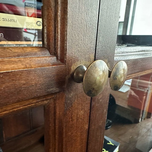 Solid Beech Display Bookcase like new