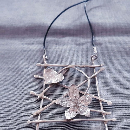 Magic Garden silver 925 necklace, UniqueJewerly handmade