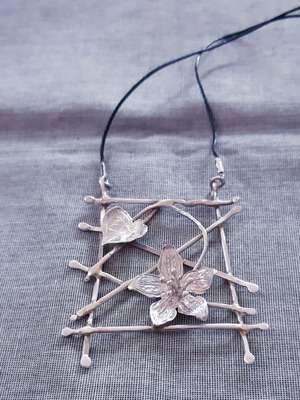 Magic Garden silver 925 necklace, UniqueJewerly handmade
