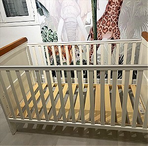 Silver Cross Premium Cot Bed Pocket Sprung Mattress+  Winnie the Pooh Deluxe Cot bed
