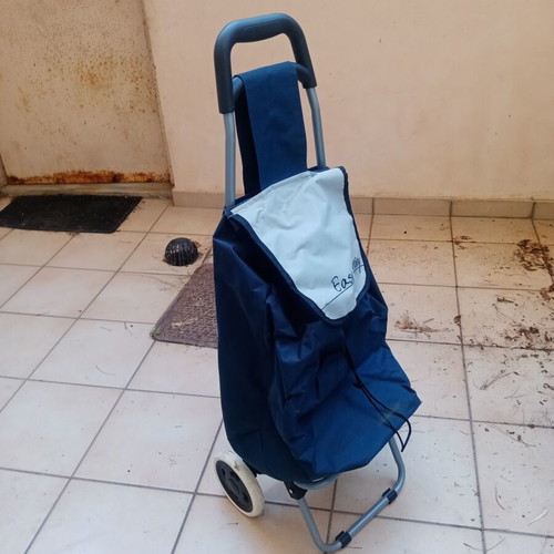 Shopping Trolley cooler fabric blue new