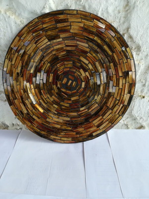 Decorative glass table set of four pieces new