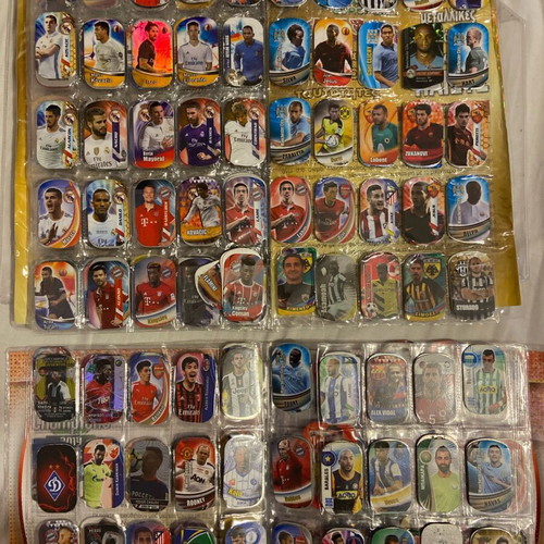 Collectible Pokemon and football tags used