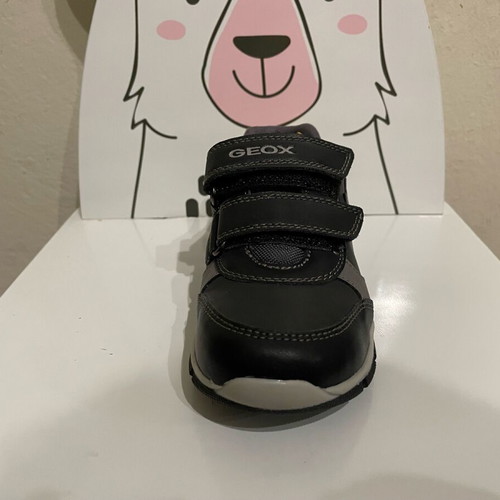 Geox kids sneakers new, black-gray, size 27
