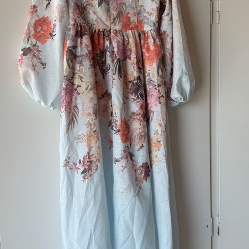 Floral dress new, multicolored with turquoise details