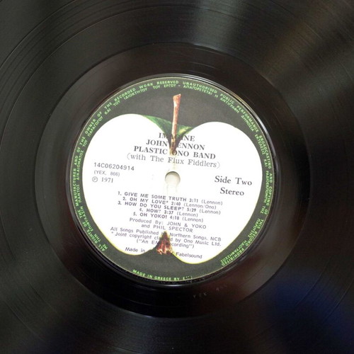 John Lennon Imagine vinyl record used, rock