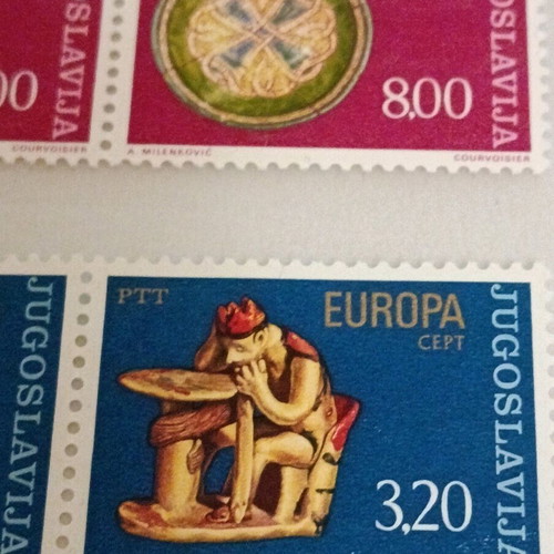 Γραμματόσημα Γιουγκοσλαβίας 1976 καινούργια, τετράδες άσφραγιστα