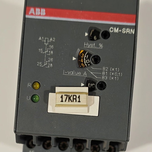 ABB CM-SRN monitoring relay used, single-phase AC/DC