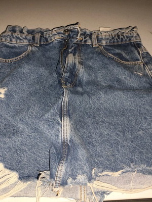 Bershka mini denim skirt like new, size L