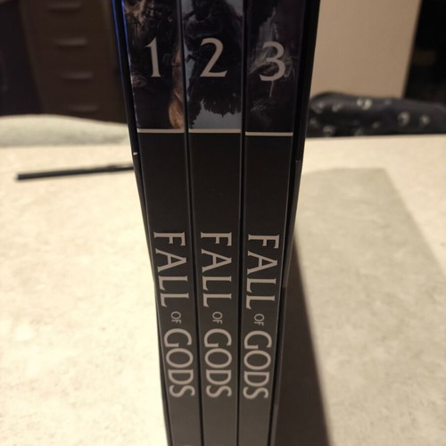 Fall of Gods trilogy like new with slipcase
