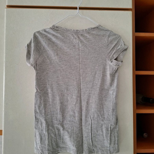 Pull & Bear short-sleeve gray blouse used, size S