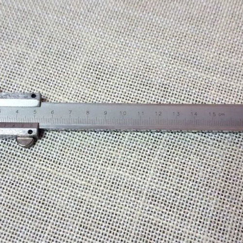 Vintage stainless steel caliper micrometer 20 cm used