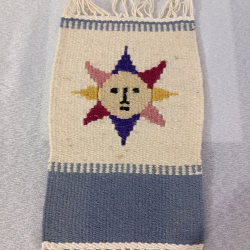 Handmade woven wall hanging new, loom woven, size 36×18