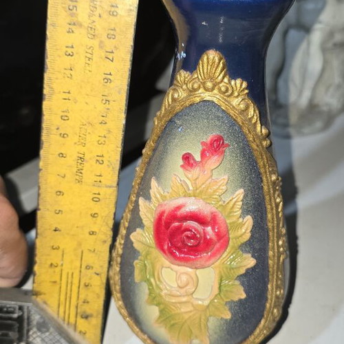 Ceramic vase used with floral decoration
