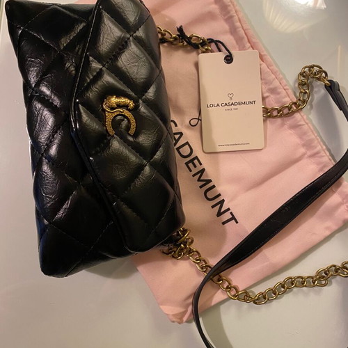 Lola Casademunt crossbody bag new, black and gold