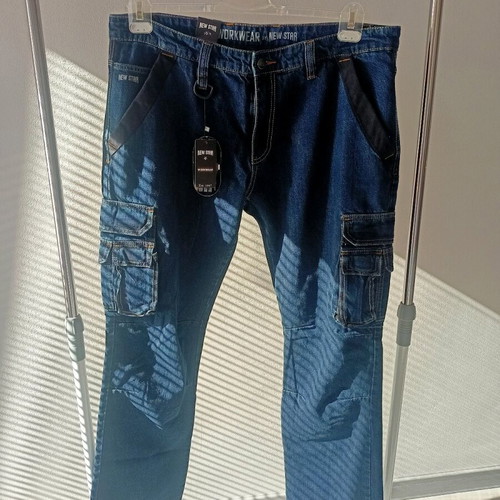 Εργασιακά καρό τζιν New Star Cordura καινούργια, μέγεθος L