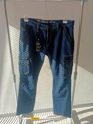 Εργασιακά καρό τζιν New Star Cordura καινούργια, μέγεθος L