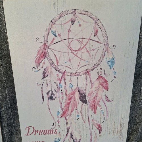 Wooden dreamcatcher decorations like new, set of 2