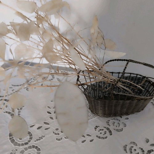 Handmade vintage antique wire basket like new