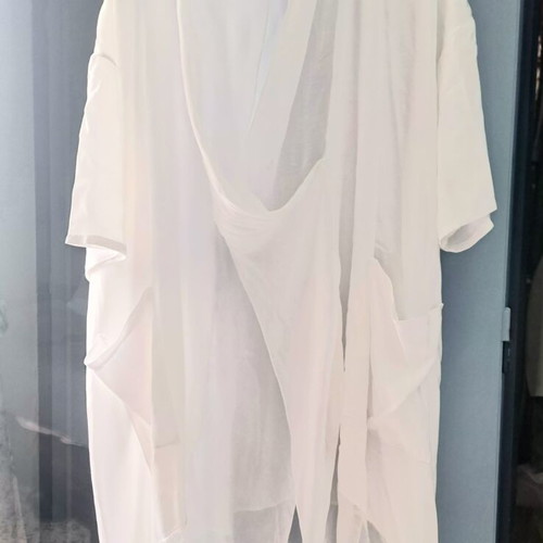 Asymmetric Tunic made of Silk and Viscose, Made in Italy, One Size, Like New
