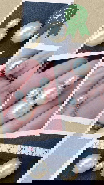 Обеци с двойни перли на щифт