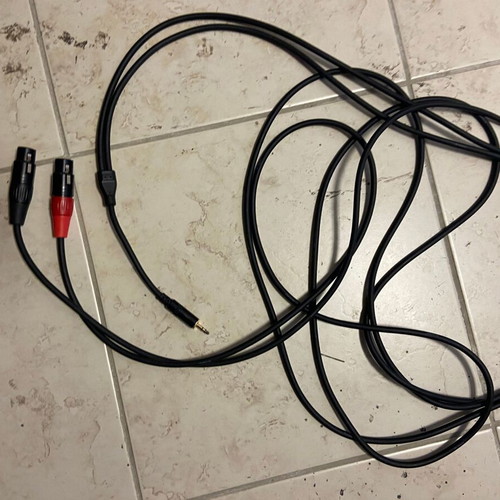 XLR to Stereo Minijack Cables 3m used, set of 3
