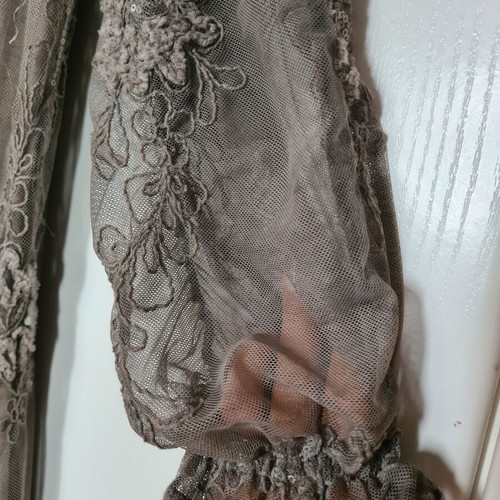Talco long dress used, gray/brown, size S
