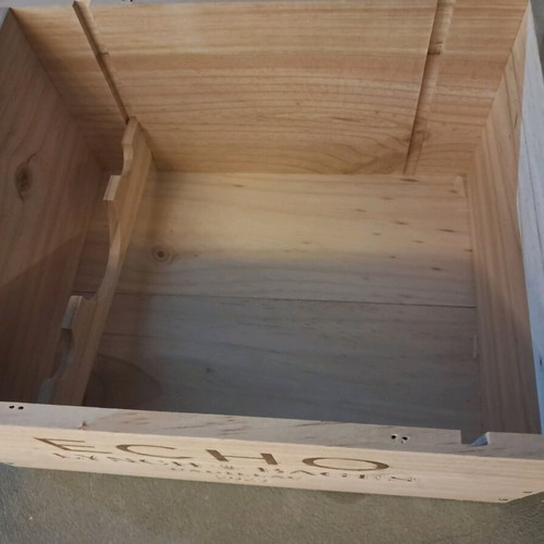 Wooden Echo Lynch Bages French wine box like new