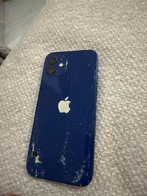 iPhone 12 used 64GB blue with broken back