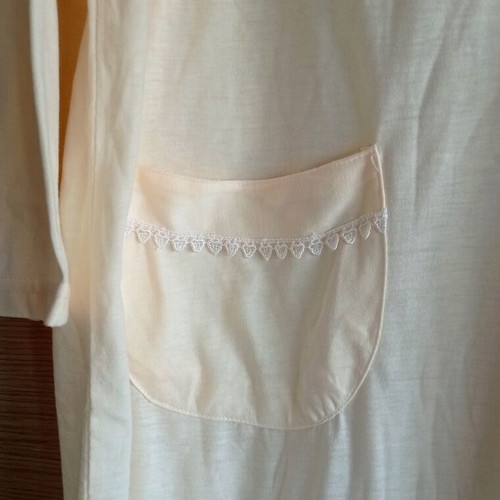 Nightgown with long sleeves used, peach color, size Large