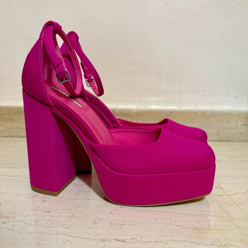 Corina summer pumps size 38 pink and purple like new