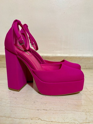 Corina summer pumps size 38 pink and purple like new