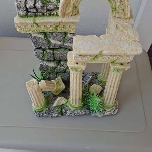 Aquarium decoration Ancient ruins used, safe for freshwater