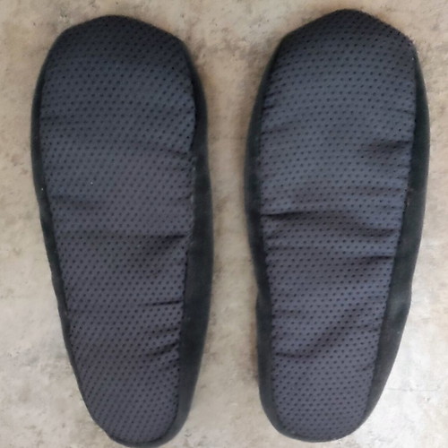 Ballerina slippers with fleece lining, satin bow, size 38, 3 pairs