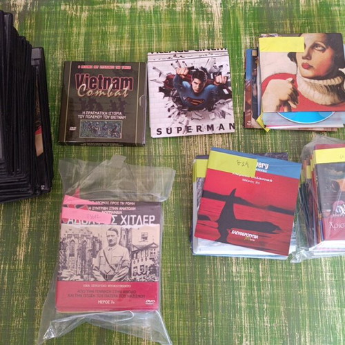 DVD collection used, about 140 with The Castle series, documentaries, comics, movies