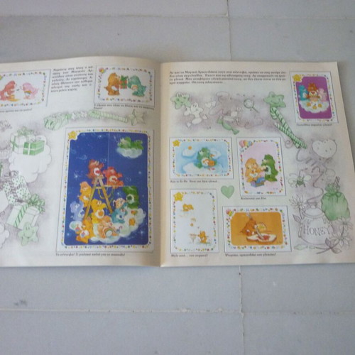 Panini Care Bears sticker album, 100% complete