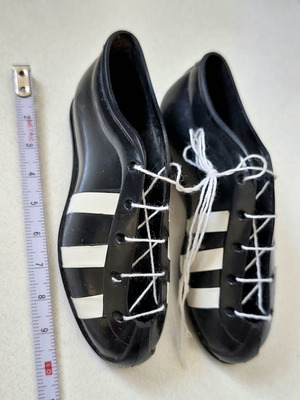 Vintage plastic football shoes pair 10cm like new