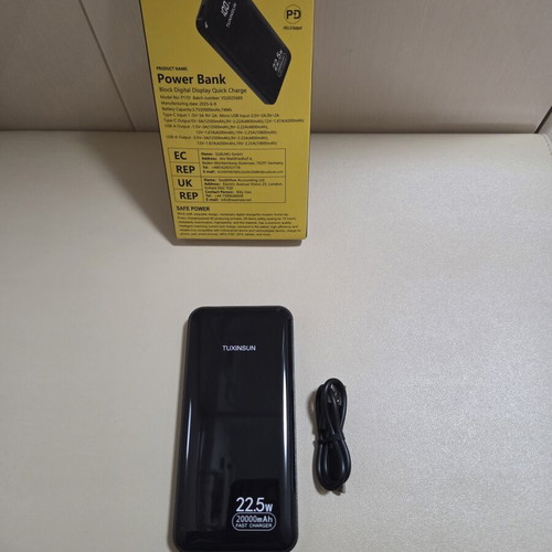 Tuxinsun portable power bank 20000mAh with fast charging
