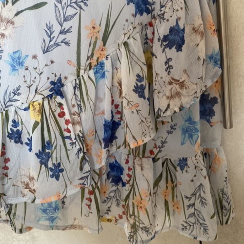 Floral dress used, blue, size S