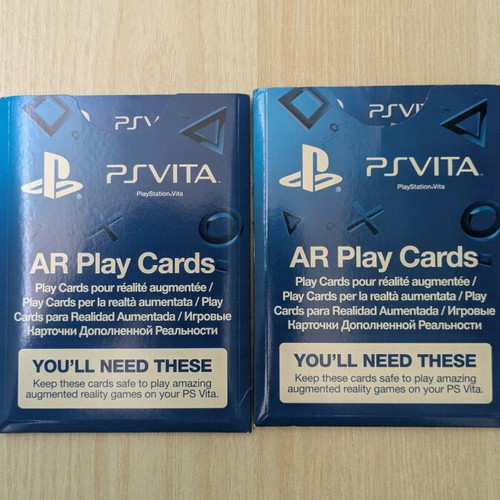 PSVITA AR Cards like new, pack of two