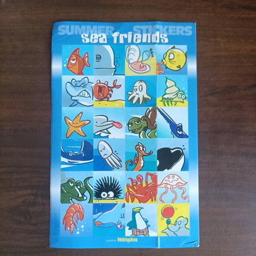 Summer Stickers Sea Friends from Katerina magazine