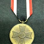  "Πολεμικός Σταυρός Πολιτών" Γερμανικό μετάλλιο Β'Π.Π. σε μπρούτζο με κορδέλα γνήσιο.