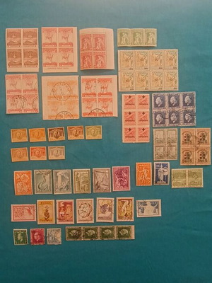 Гръцки марки 1905-1945 като нови, неизползвани и използвани