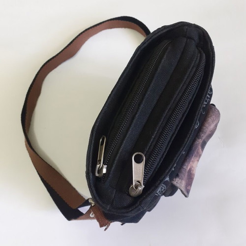 Victoria Frances crossbody bag like new, black and brown