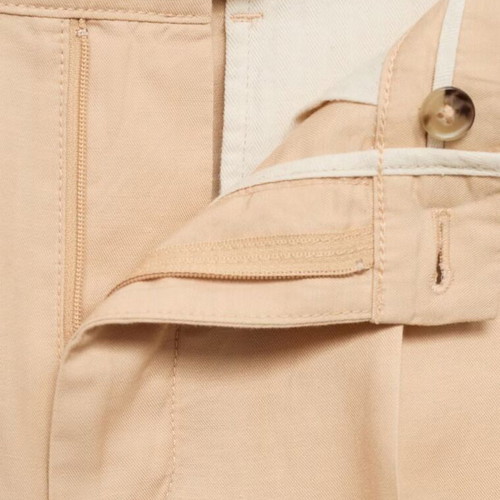 Mango cotton pants with pleats new, beige, size M L